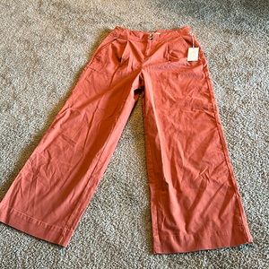 High waisted wide leg pants